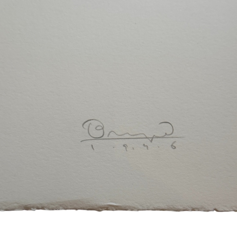 Signed dated 1996 Simon Brascoupe color stencil Chicks artwork - Picture 3 of 4